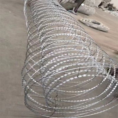 河北機場刀片刺繩廠家供應湖州院墻防盜刺網紹興學校防攀爬刺網