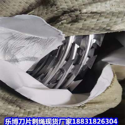 遼寧鍍鋅刺繩廠家 沈陽防銹刀片刺繩 大連熱鍍鋅刺絲滾籠