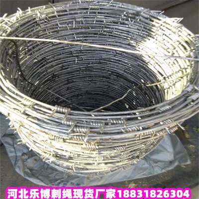 安平熱鍍鋅刺繩現貨廠家遼寧熱鍍鋅鐵蒺藜凌源圈山帶刺鐵絲網