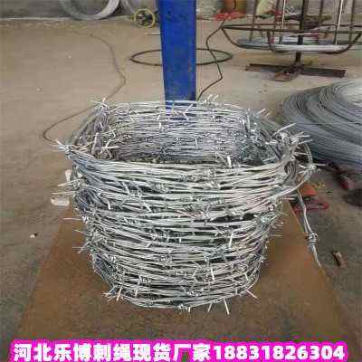安平熱鍍鋅刺繩現貨廠家重慶刺繩刺網南岸鋼絲刺繩