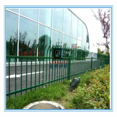 蘇州龍橋訂制合肥綠化帶護欄 路邊綠化帶鋅鋼圍欄 拼裝式 免焊